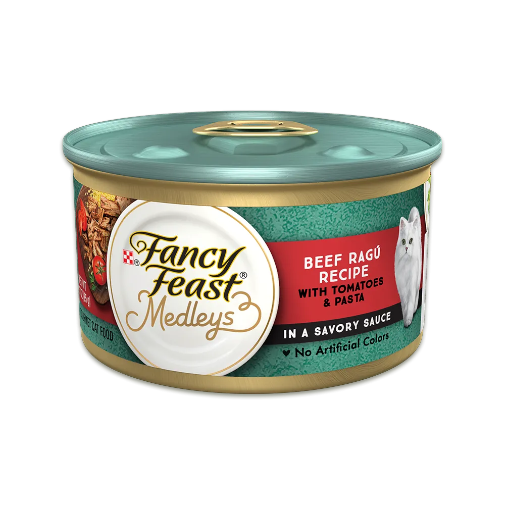 Fancy Feast Medleys Beef Ragù with Tomatoes & Pasta in a Savory Sauce Wet Cat Food
