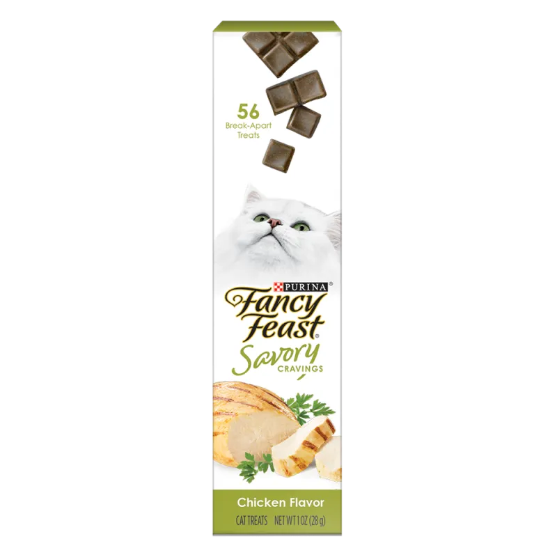 Bocadillos para gatos Fancy Feast Savory Cravings con sabor a pollo