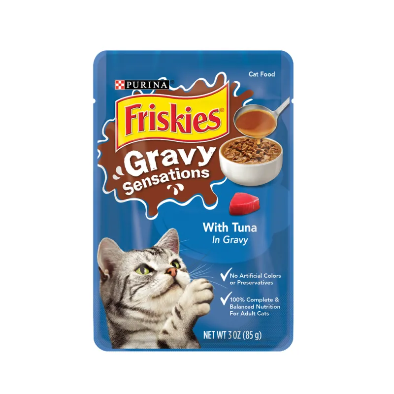 Alimento húmedo para gatos Friskies Gravy Sensations sabor a atún en salsa