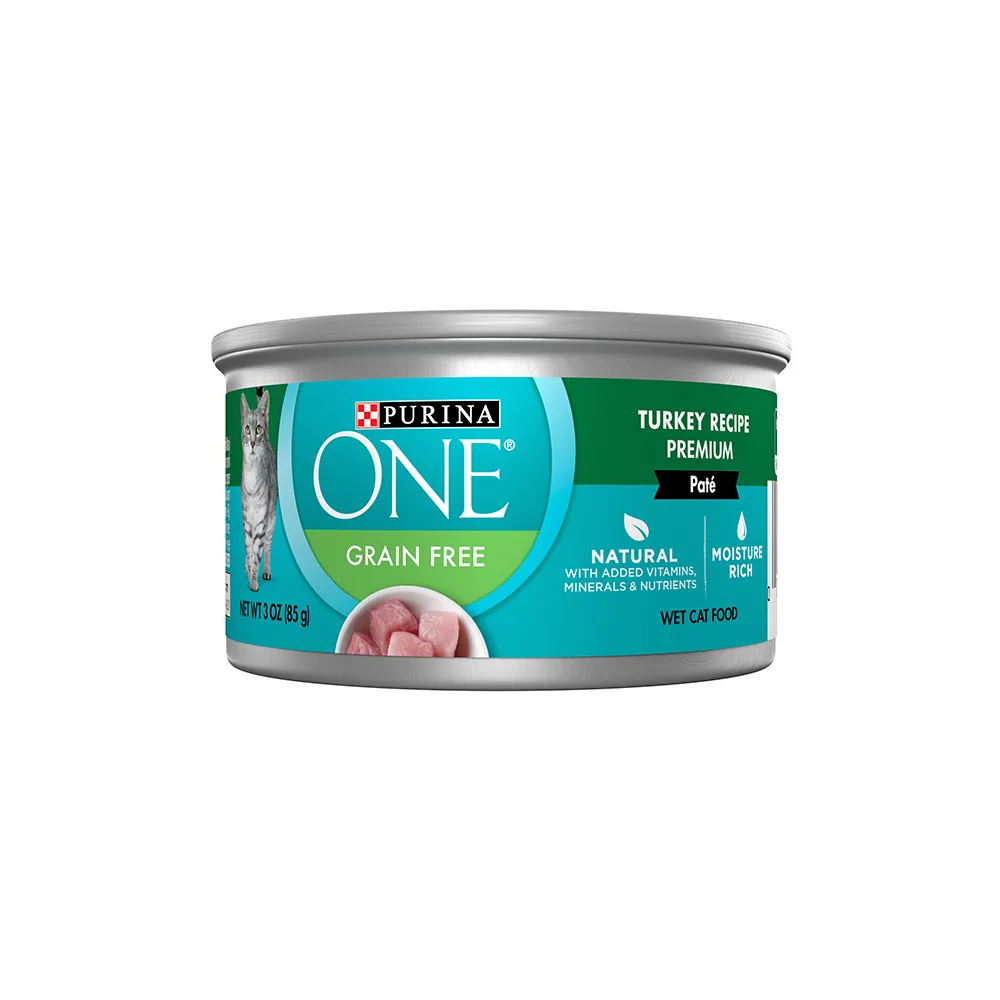 Purina ONE® Grain Free Turkey Wet Cat Food Recipe 