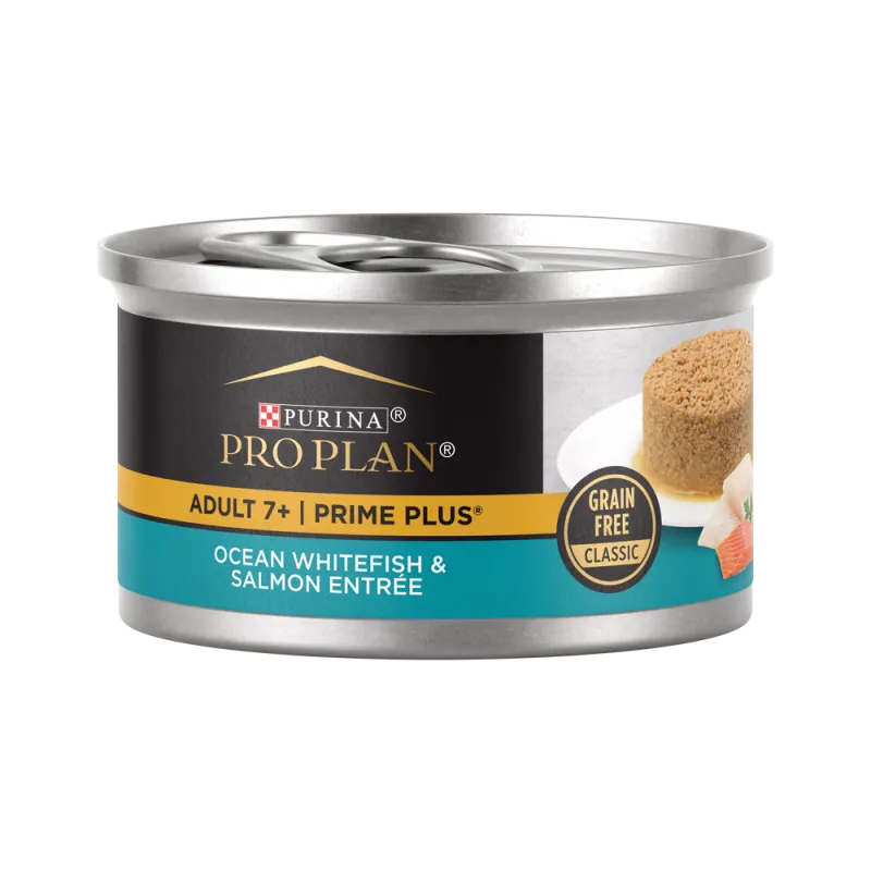 Pro Plan PRIME PLUS Senior Adult 7+ Ocean Whitefish & Salmon Entrée Classic Wet Cat Food