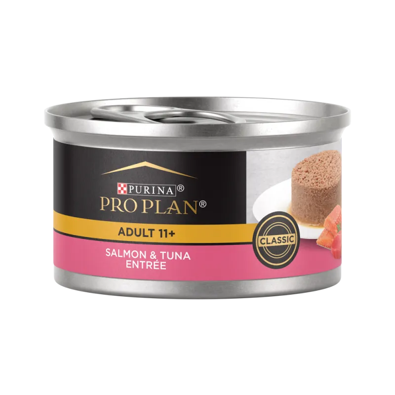 Pro Plan Senior Adult 11+ Salmon & Tuna Entrée Classic Wet Cat Food