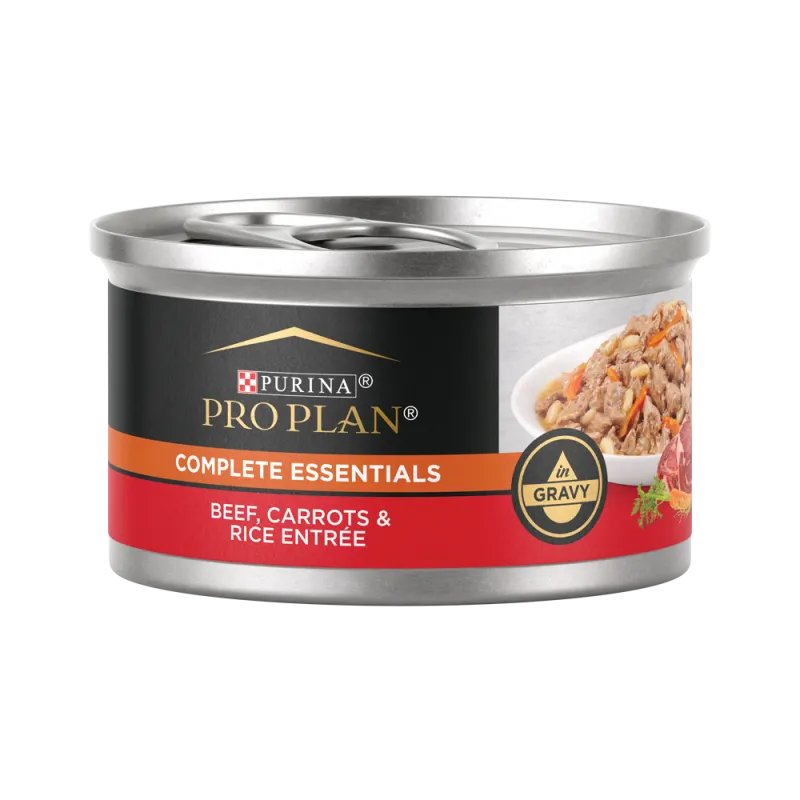 Pro Plan Complete Essentials Beef, Carrots & Rice Entrée in Gravy Wet Cat Food