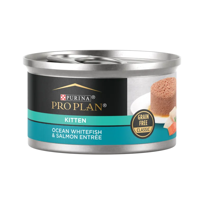 Pro Plan Development Ocean Whitefish & Salmon Entrée Classic Grain Free Wet Cat Food