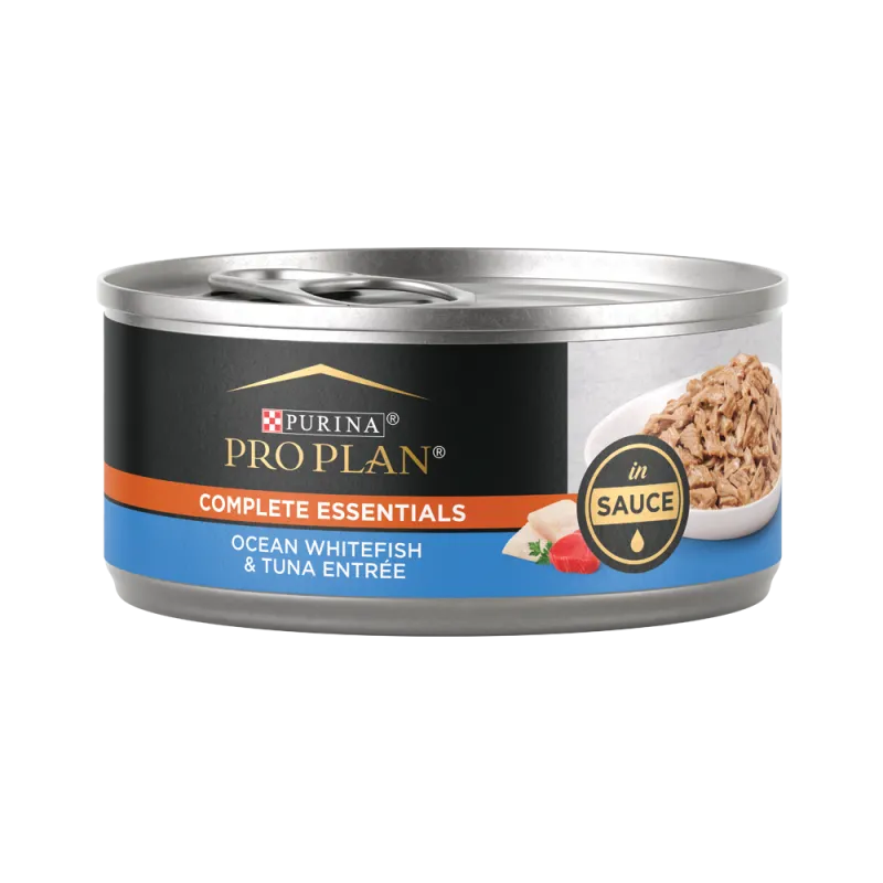 Pro Plan Complete Essentials Ocean Whitefish & Tuna Entrée in Sauce Wet Cat Food