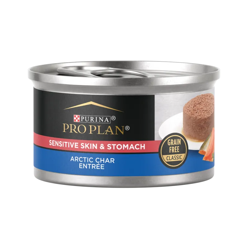 Pro Plan Sensitive Skin & Stomach Arctic Char Entree Grain Free Classic Wet Cat Food