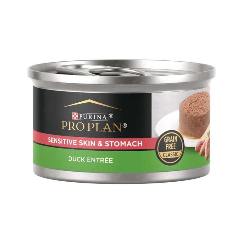 Pro Plan Sensitive Skin & Stomach Duck Entree Grain Free Classic Wet Cat Food