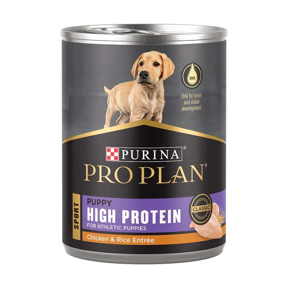 Pro Plan Sport Puppy High Protein Chicken & Rice Entrée Wet Dog Food