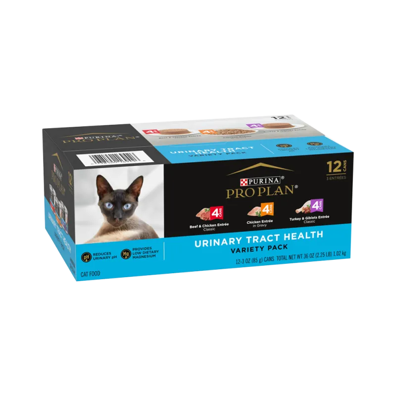 Pro Plan FOCUS Urinary Tract Health Wet Cat Food Variety Pack 36 Count
