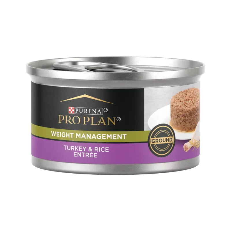 Pro Plan Weight Management Turkey & Rice Entrée Ground Wet Cat Food