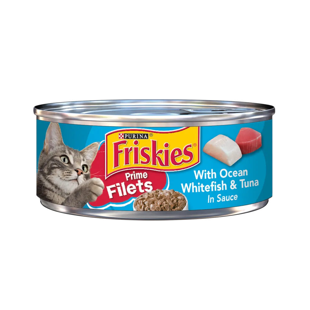 Friskies Prime Filets With Ocean Whitefish & Tuna In Sauce Wet Cat Food