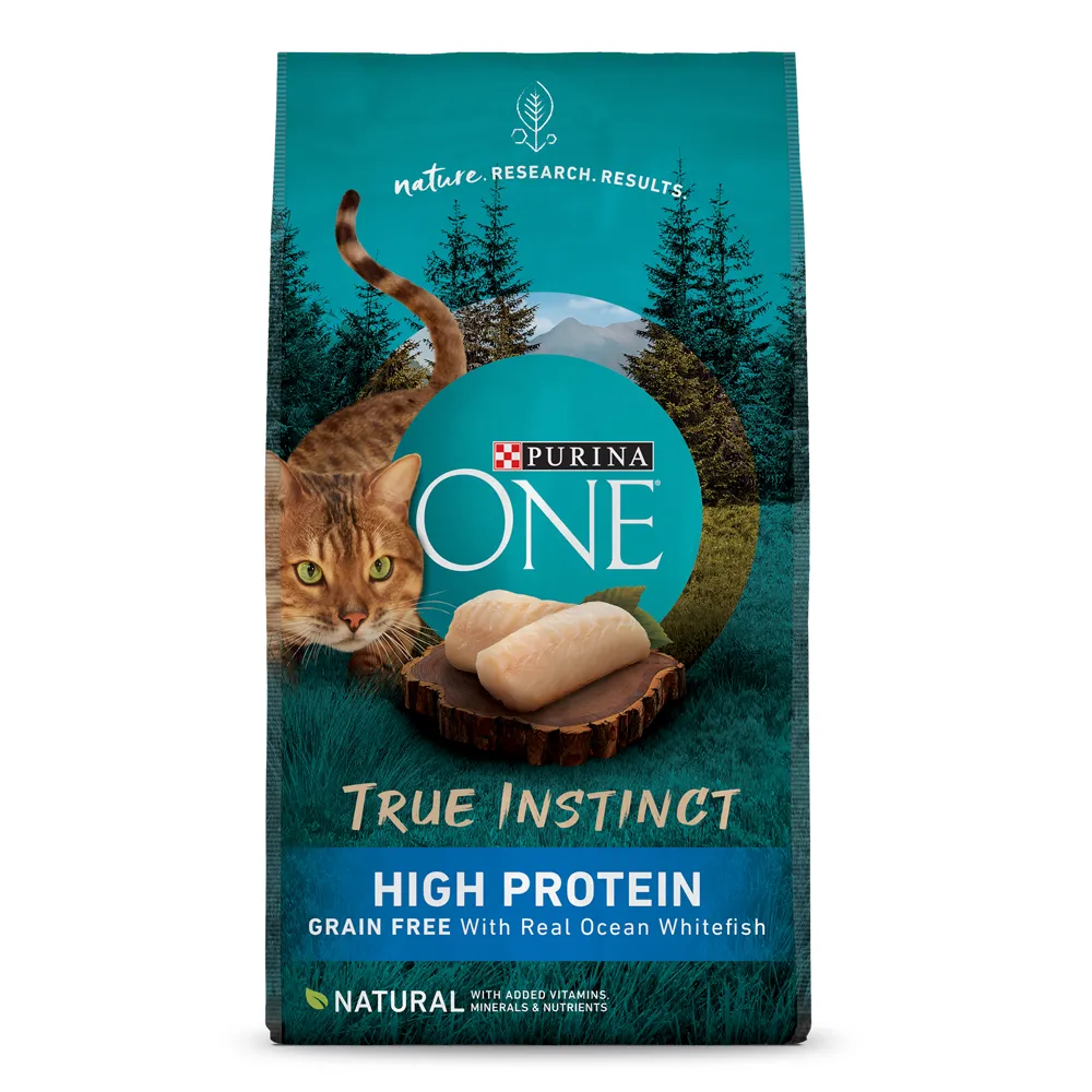 Purina ONE True Instinct Grain Free With Real Ocean Whitefish Dry Cat Food