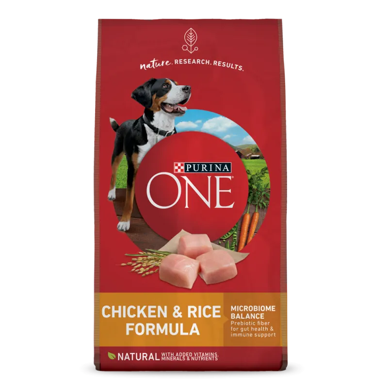 Alimento seco de pollo y arroz para perros Purina ONE®