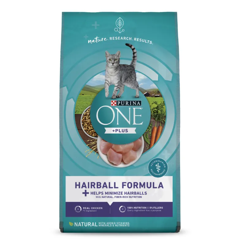 Alimento seco para gatos que ayuda a minimizar las bolas de pelo Purina ONE®