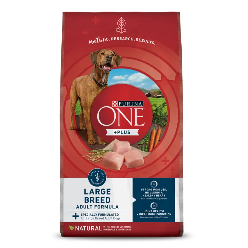 Purina ONE +Plus Large Breed Adult Formula Dry Dog Food