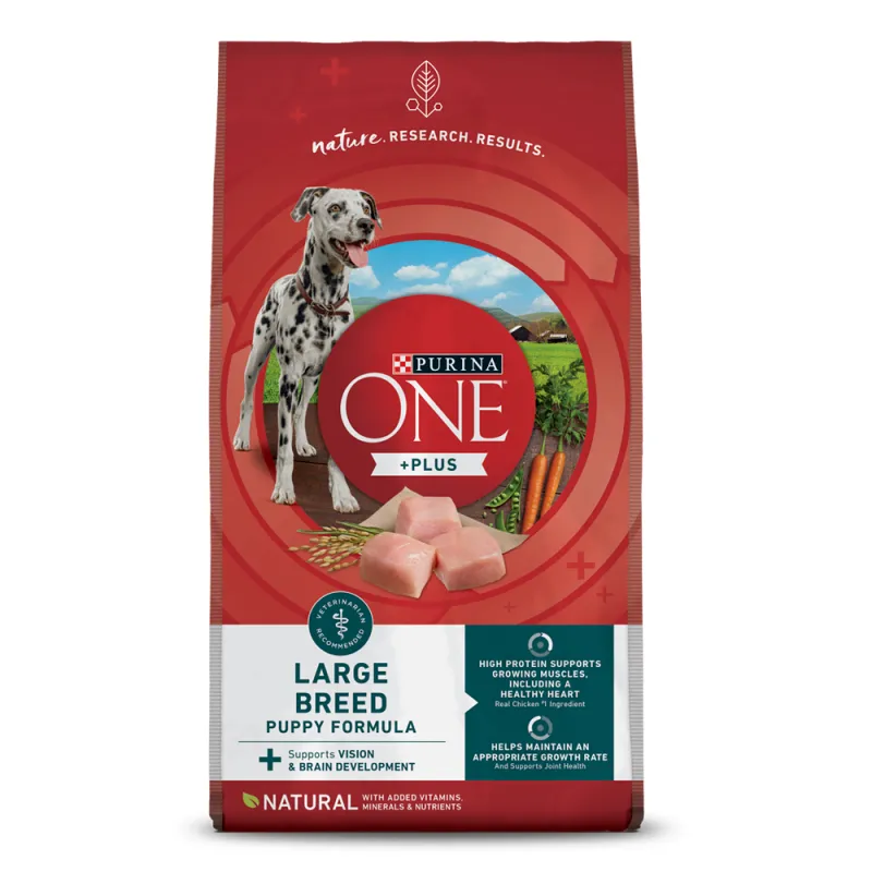 Alimento seco para perros con fórmula para cachorros de raza grande Purina ONE® +Plus