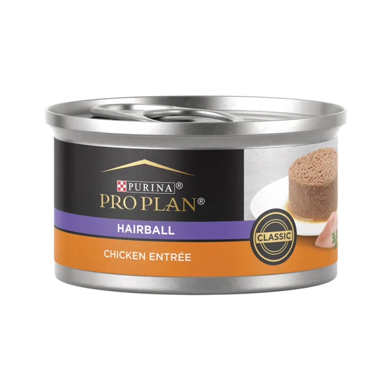 Pro Plan Hairball Chicken Entrée Classic Wet Cat Food