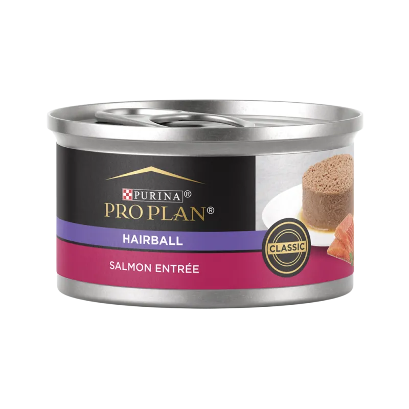 Pro Plan Hairball Salmon Entrée Classic Wet Cat Food