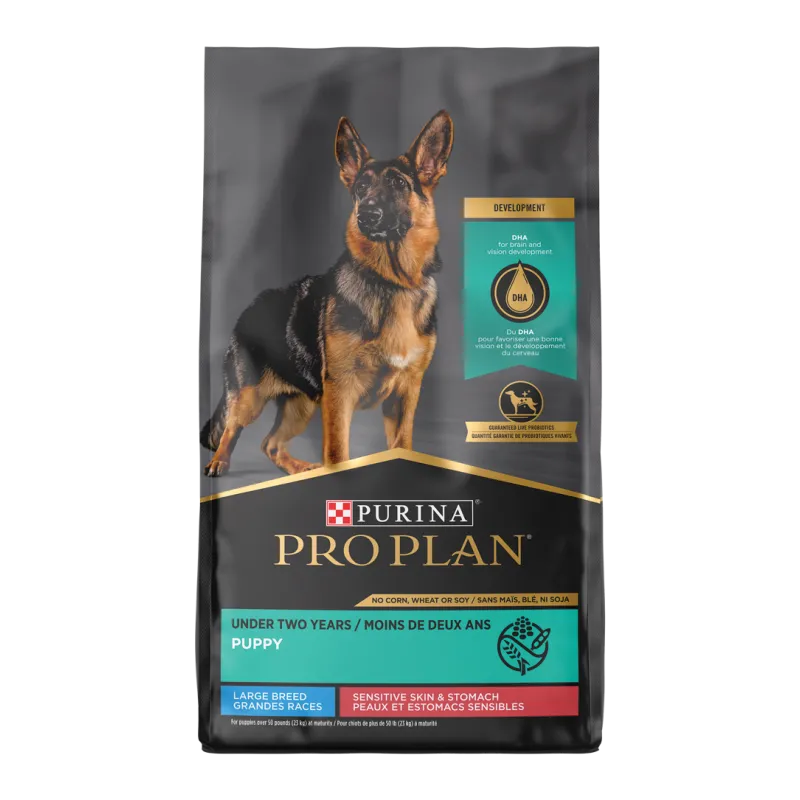 Pro Plan Sensitive Skin & Stomach Salmon & Rice Large Breed Probiotic Dry Puppy Food