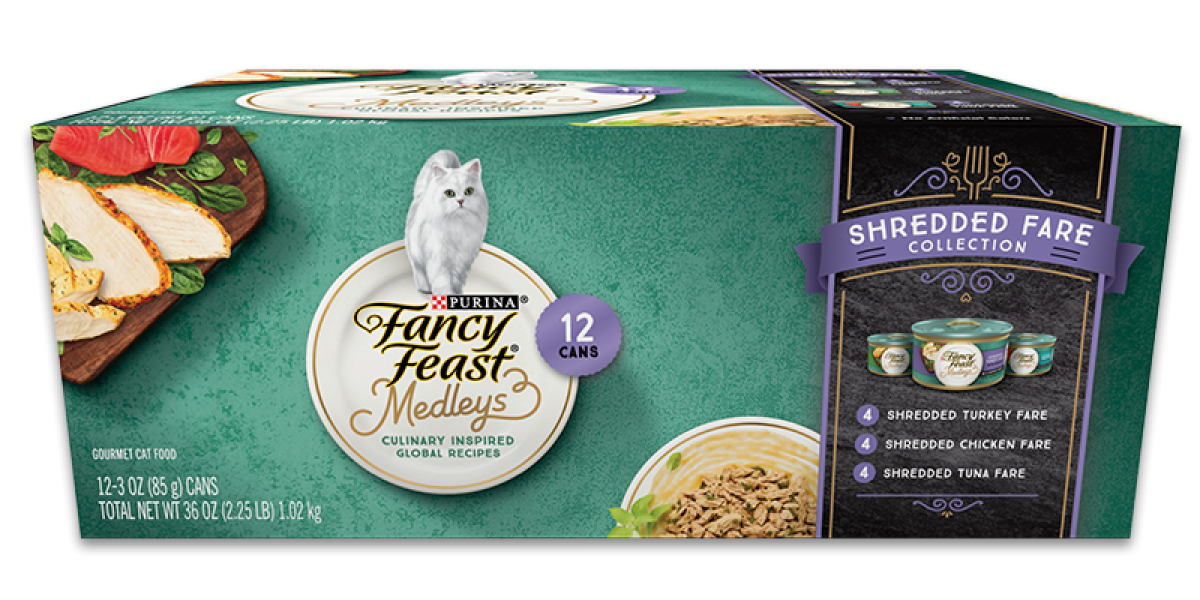 海外PETマステ切り売りセット 樹下さん、ジャーナルページズさんなど Fancy Feast Medleys Shredded Wet Cat Food Variety Pack-12 | Purina US
