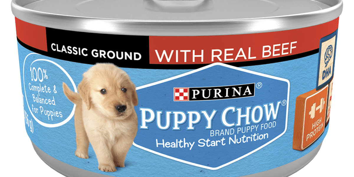 Puppy Chow Wet Canned Puppy Dog Food with Real Beef Purina