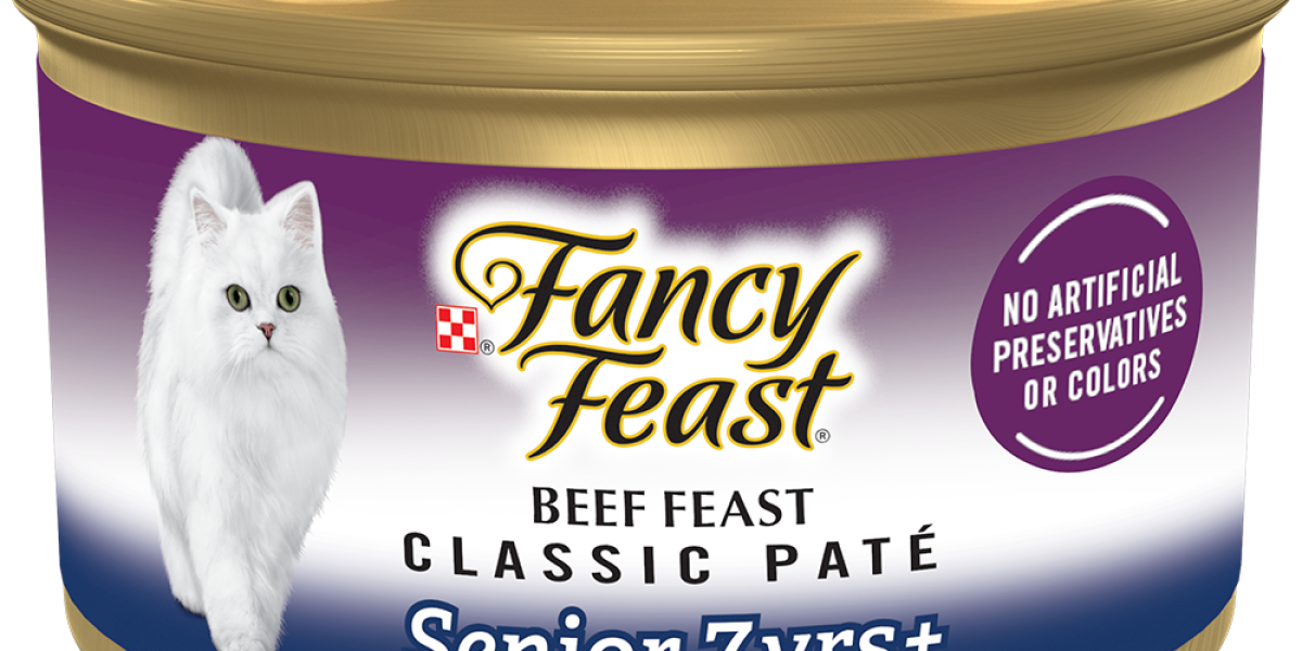 Fancy Feast Senior Classic Pate Beef Wet Cat Food Purina