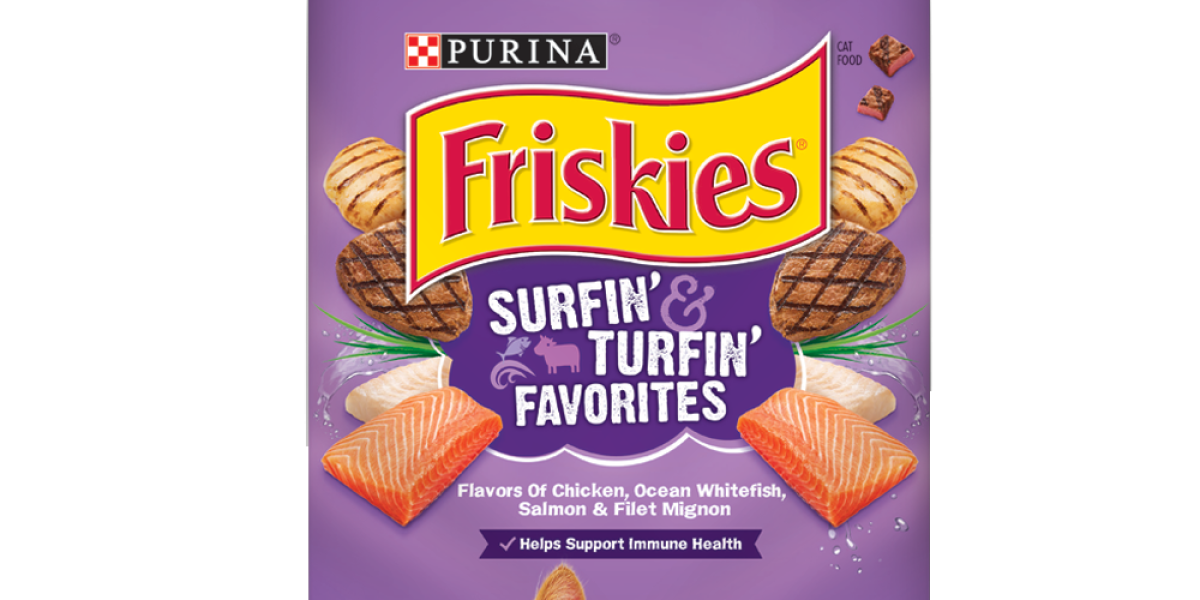 Friskies surf and turf dry cat food deals