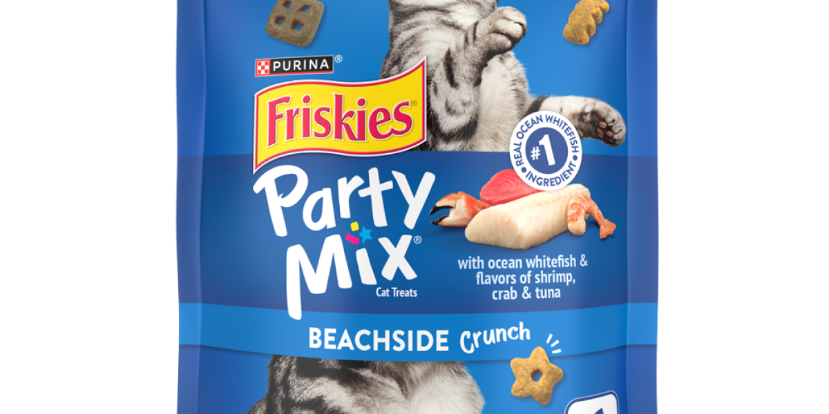 Friskies Party Mix Crunch Beachside Shrimp, Crab and Tuna Cat Treats