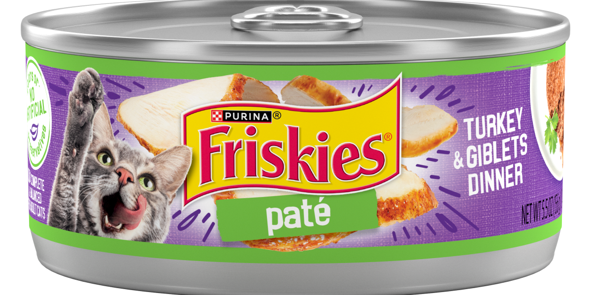 Friskies Classic Pate Adult Turkey & Giblets Dinner Canned Wet Cat Food Friskies Classic Pate Adult Turkey & Giblets Dinner Canned Wet Cat Food