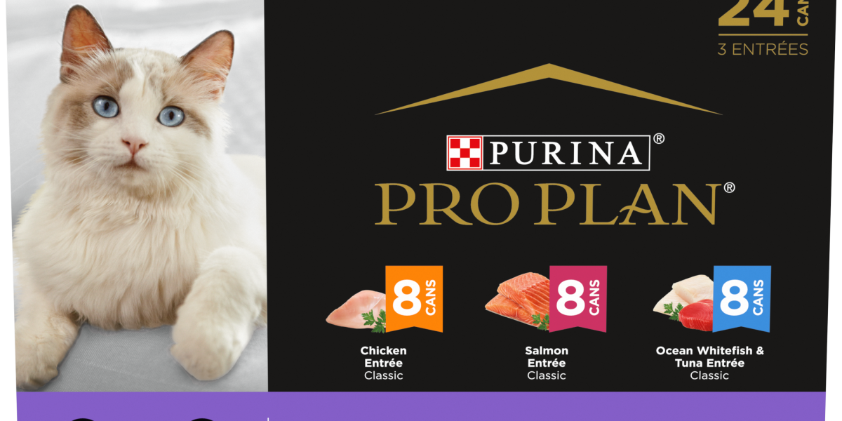 Pro Plan Hairball Chicken Entrée, Salmon Entrée, Ocean Whitefish & Tuna Entrée Classic Variety Pack