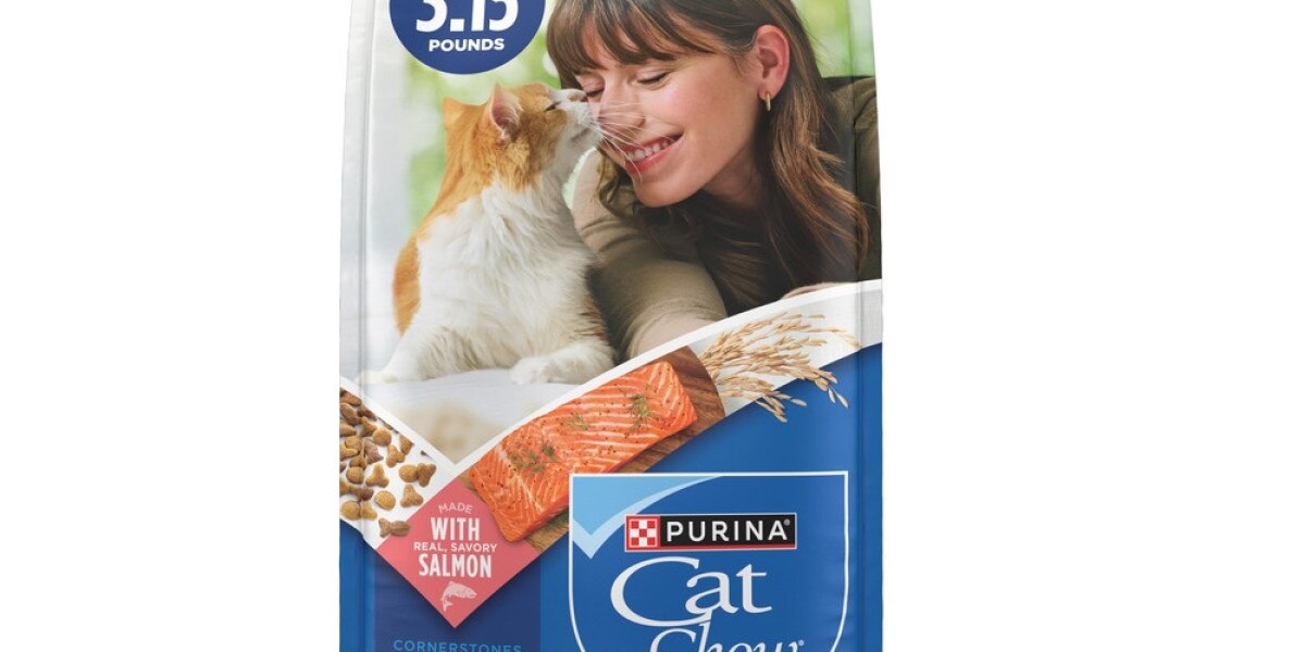 Purina Cat Chow Complete High Protein Dry Cat Food with Real Salmon