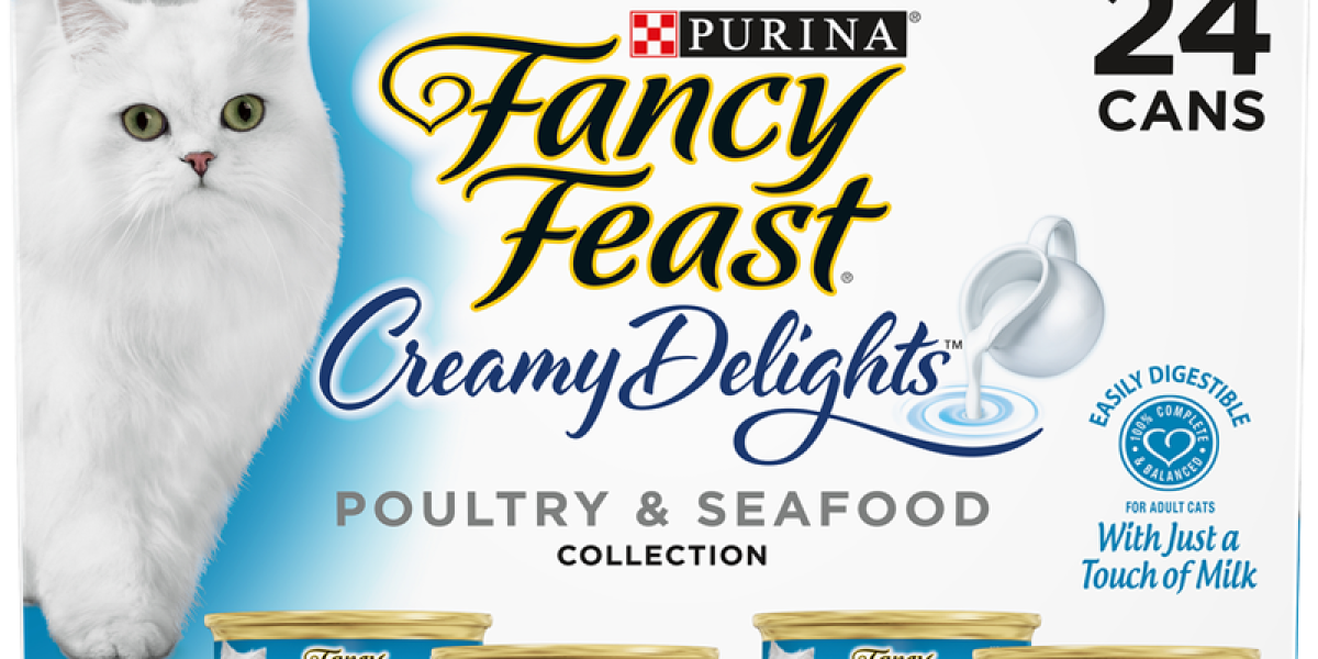 Fancy Feast Creamy Delights Wet Cat Food Variety 24Pk Cans Purina US
