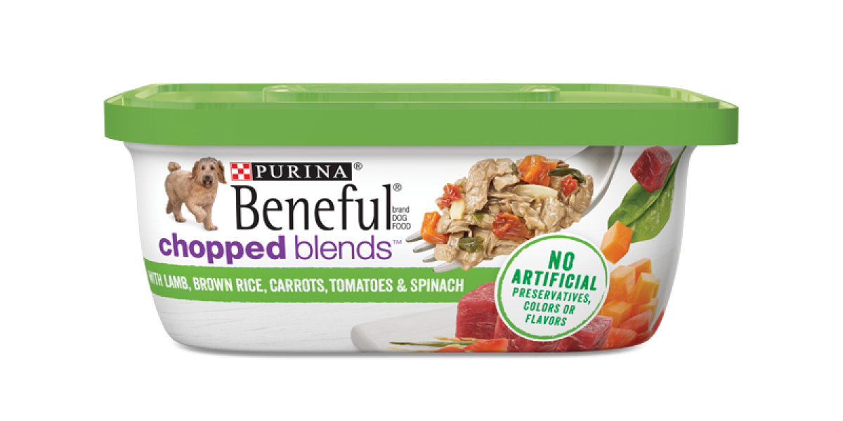 Beneful Chopped Blends Wet Dog Food with Lamb and Rice Purina