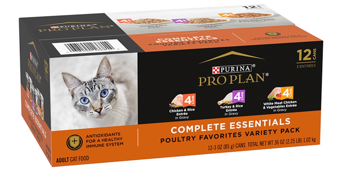 Pro Plan Variety Pack Chicken & Turkey Entrees Wet Cat Food